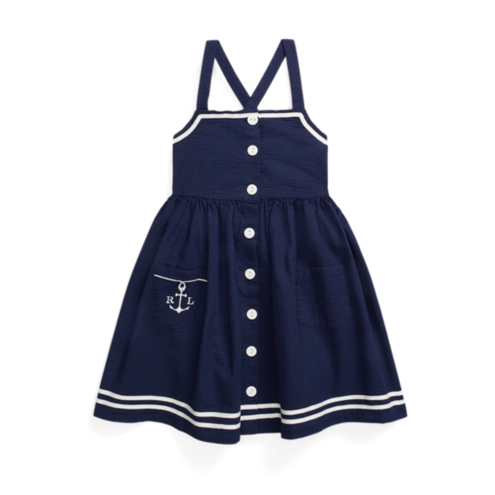 Ralph Lauren toddler girls navy anchor nautical dress 2T